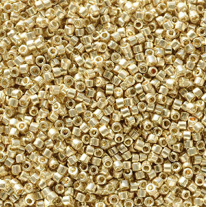 Delica 11/0 Beads - db2501 - Galvanized Pale Gold [Duracoat] 5.2g