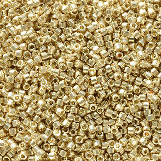 Delica 11/0 Beads - db2501 - Galvanized Pale Gold [Duracoat] 5.2g