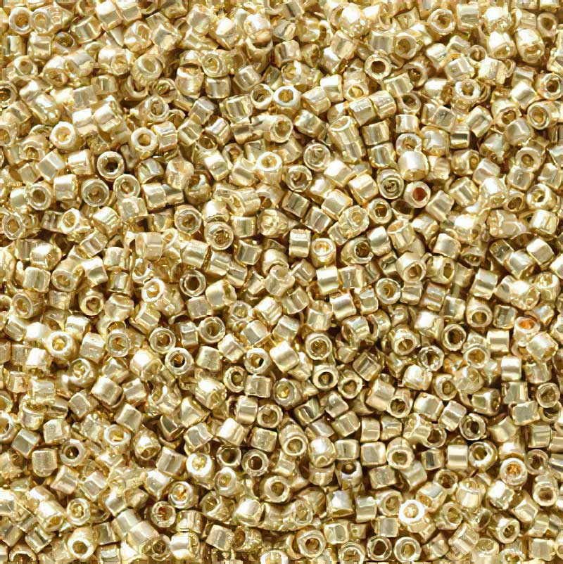 Delica Beads 11/0 - db2501b - Galvanized Pale Gold [Duracoat] 50g