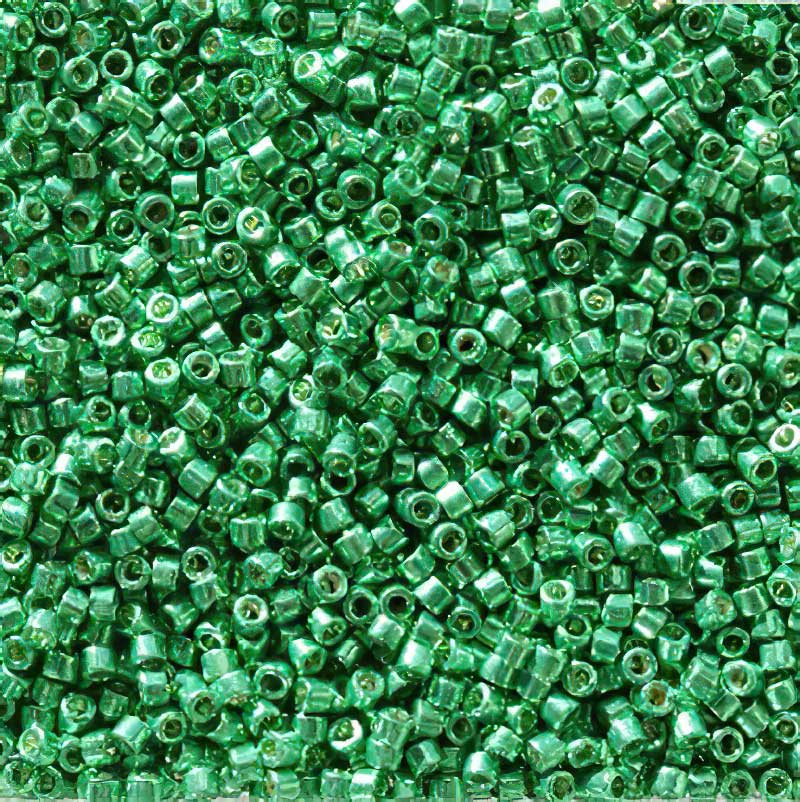 Delica Beads 11/0 - db2505b - Galvanized Dark Mint Green [Duracoat] 50g