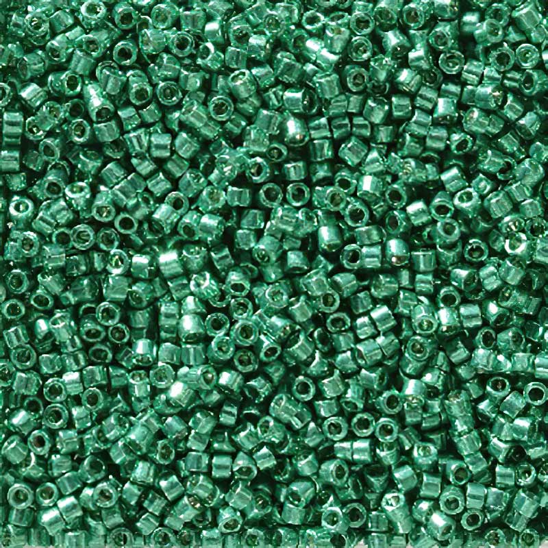 Delica 11/0 Beads - db2506 - Galvanized Dark Aqua Green [Duracoat] 5.2g