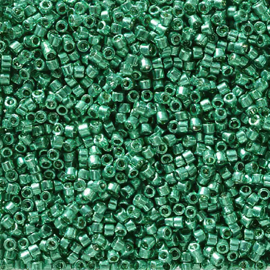 Delica Beads 11/0 - db2506b - Galvanized Dark Aqua Green [Duracoat] 50g