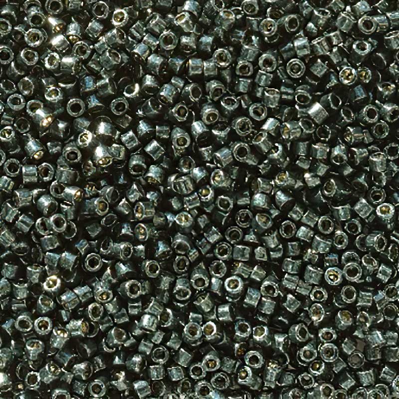 Delica 11/0 Beads - db2507 - Galvanized Black Moss [Duracoat] 5.2g
