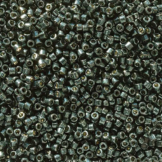 Delica 11/0 Beads - db2507 - Galvanized Black Moss [Duracoat] 5.2g