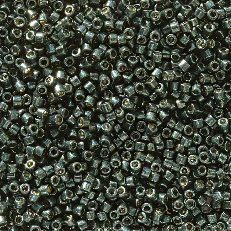 Delica Beads 11/0 - db2507b - Galvanized Black Moss [Duracoat] 50g