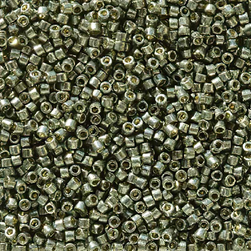 Delica Beads 11/0 - db2512b - Galvanized Dark Steel Green [Duracoat] 50g