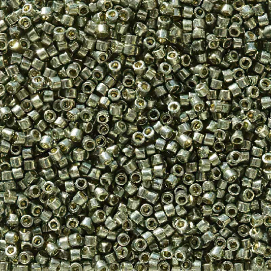 Delica Beads 11/0 - db2512b - Galvanized Dark Steel Green [Duracoat] 50g