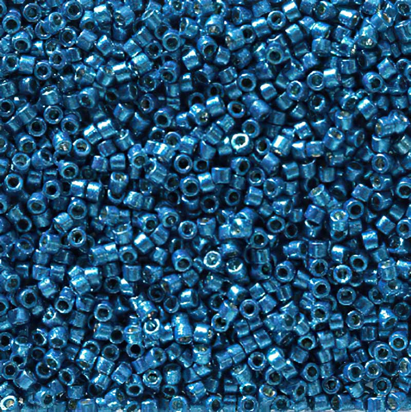 Delica 11/0 Beads - db2514 - Galvanized Dark Capri Blue [Duracoat] 5.2g