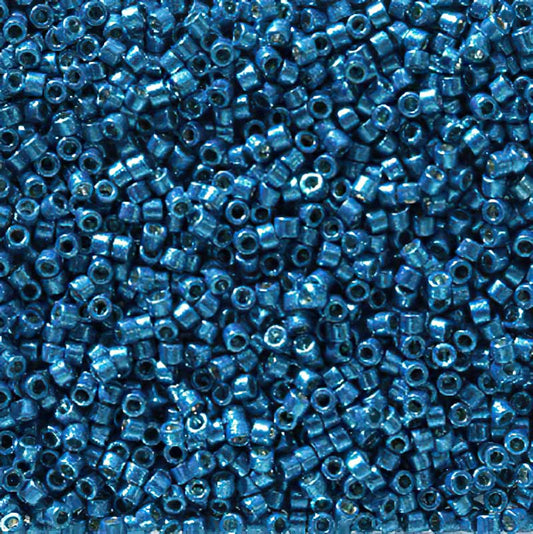Delica 11/0 Beads - db2514 - Galvanized Dark Capri Blue [Duracoat] 5.2g