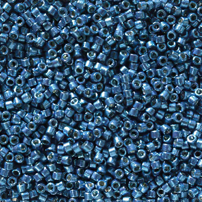 Delica Beads 11/0 - db2516b - Galvanized Deep Aqua [Duracoat] 50g