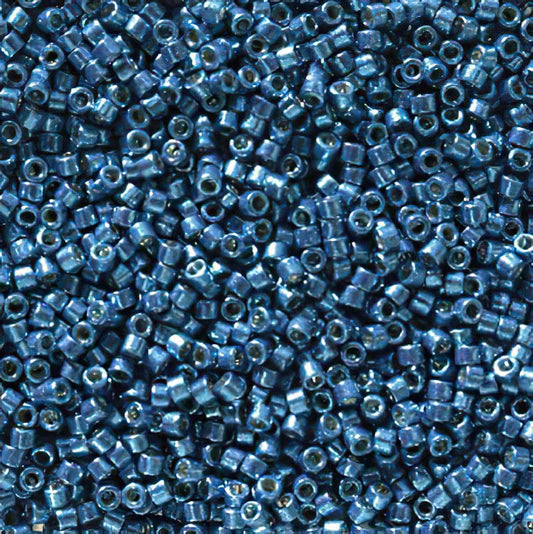Delica Beads 11/0 - db2516b - Galvanized Deep Aqua [Duracoat] 50g