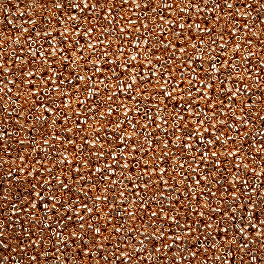 Delica 11/0 Beads - db2518 - Duracoat Galvanized Metallic Bright Gold 5.2g