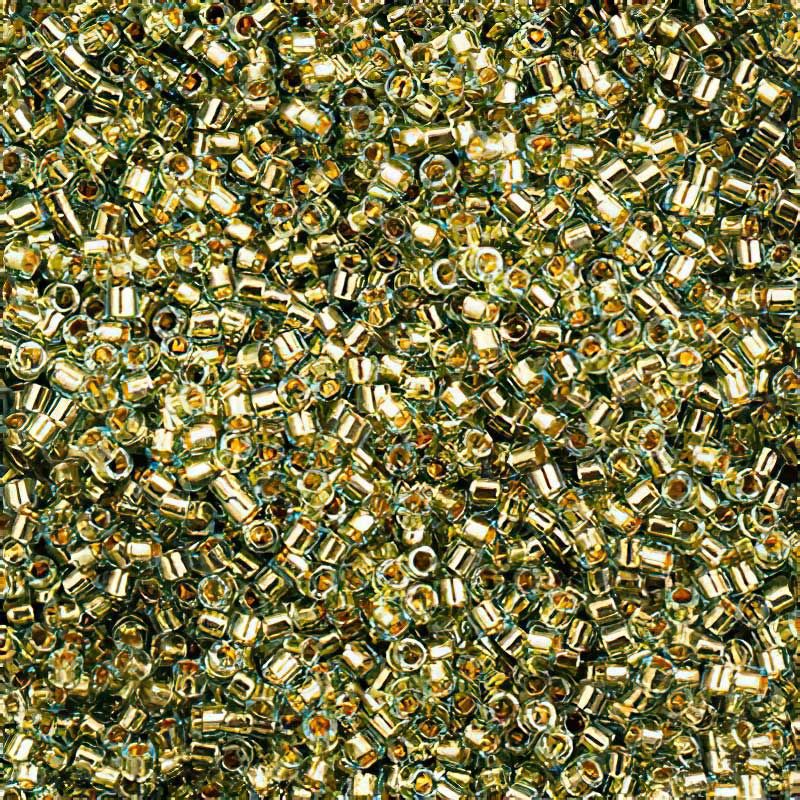 Delica Beads 11/0 - db2522b - Gold Plate Lined Platinum 50g