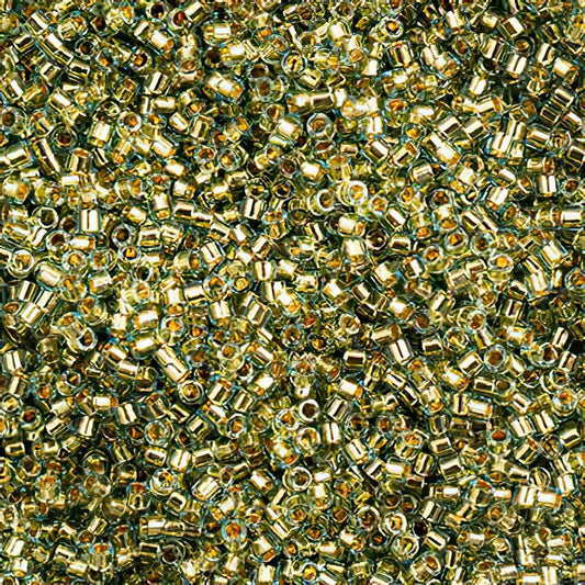 Delica Beads 11/0 - db2522b - Gold Plate Lined Platinum 50g