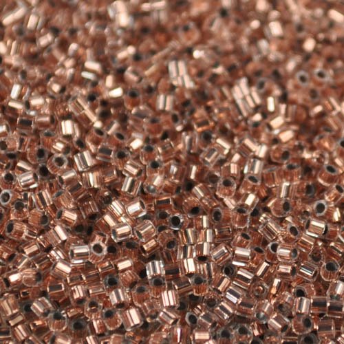 Delica 15/0 Hex-cut Beads - dbc15-0037 - Copper-Lined Crystal 5g