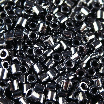 Delica 8/0 Beads - dbl0001 - Gunmetal 5.2g