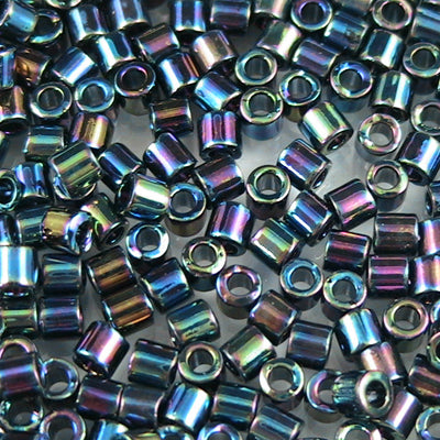 Delica 8/0 Beads - dbl0005 - Black AB 5.2g