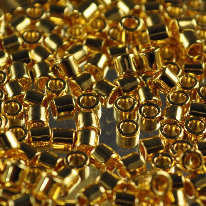 Delica Beads 8/0 - dbl0031b - 24 Kt Gold Plated AB 50g