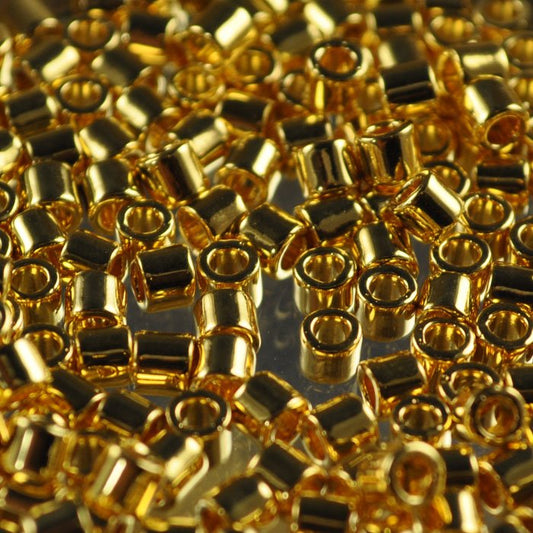 Delica Beads 8/0 - dbl0031b - 24 Kt Gold Plated AB 50g