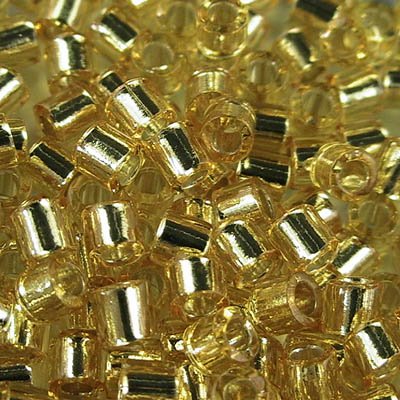 Delica Beads 8/0 - dbl0042b - Silver Lined Gold 50g