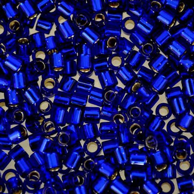 Delica 8/0 Beads - dbl0047 - Silver lined Cobalt Blue 5.2g