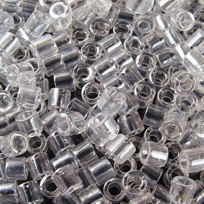 Delica 8/0 Beads - dbl0050 - Crystal White Lustre 5.2g