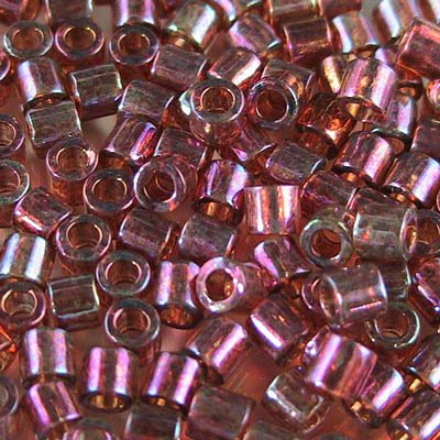 Delica 8/0 Beads - dbl0104 - Transparent Claret Rainbow Gold Lustre 5.2g