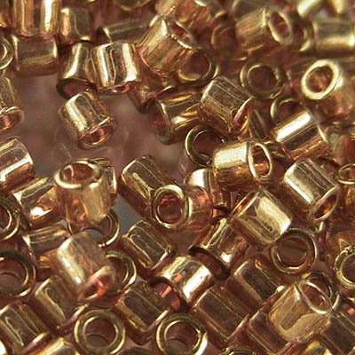 Delica Beads 8/0 - dbl0115b - Dark Topaz Gold Lustre 50g