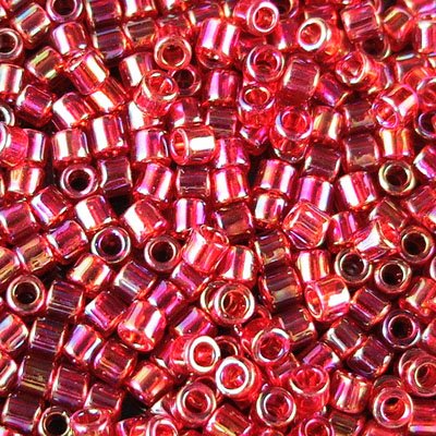 Delica 8/0 Beads - dbl0172 - Transparent Red AB 10g