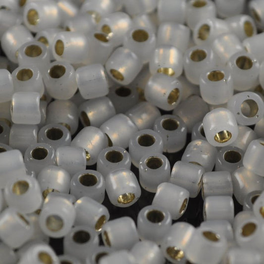 Delica Beads 8/0 - dbl0221b - Silver-Lined White Opal 50g