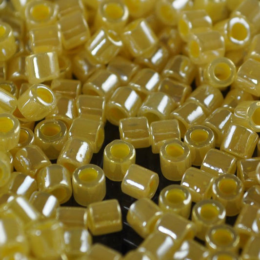 Delica 8/0 Beads - dbl0233 - Yellow Ceylon Lustre 5.2g