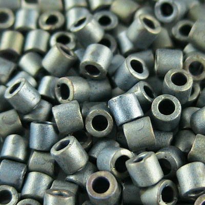 Delica 8/0 Beads - dbl0307 - Metallic Silver Grey Matte 5.2g