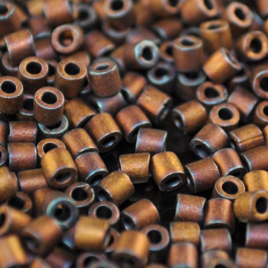 Delica 8/0 Beads - dbl0312 - Matte Metallic Copper Rainbow 5.2g