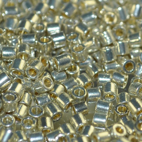 Delica 8/0 Beads - dbl1831 - Duracoat Galvanized Silver 5g