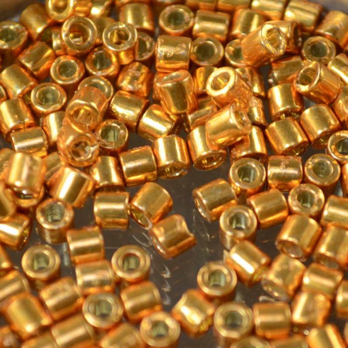 Delica 8/0 Beads - dbl1833 - Duracoat Galvanized Yellow Gold 5g