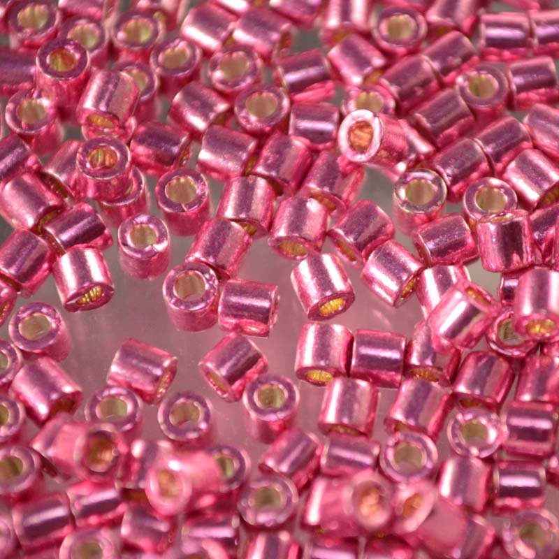 Delica 8/0 Beads - dbl1840 - Duracoat Galvanized Hot Pink 5g