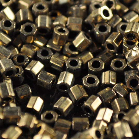 Delica 8/0 Hex-cut Beads - dblc0022 - Metallic Bronze 5.2g