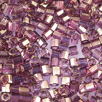 Delica 8/0 Hex-cut Beads - dblc0108 - Lavender Gold Lustre 5.2g