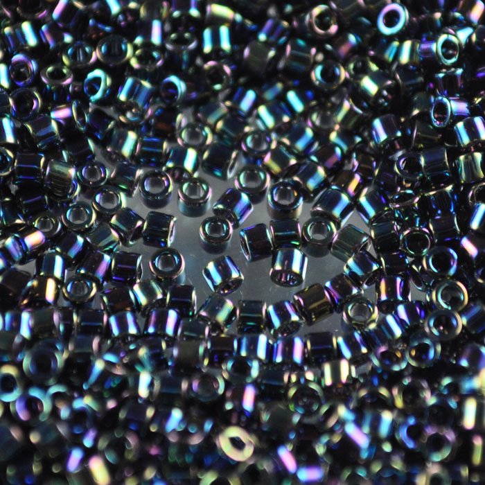 Delica 10/0 Beads - dbm0005 - Black AB 5.2g
