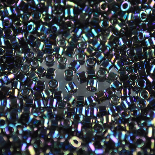 Delica Beads 10/0 - dbm0005b - Black AB 50g