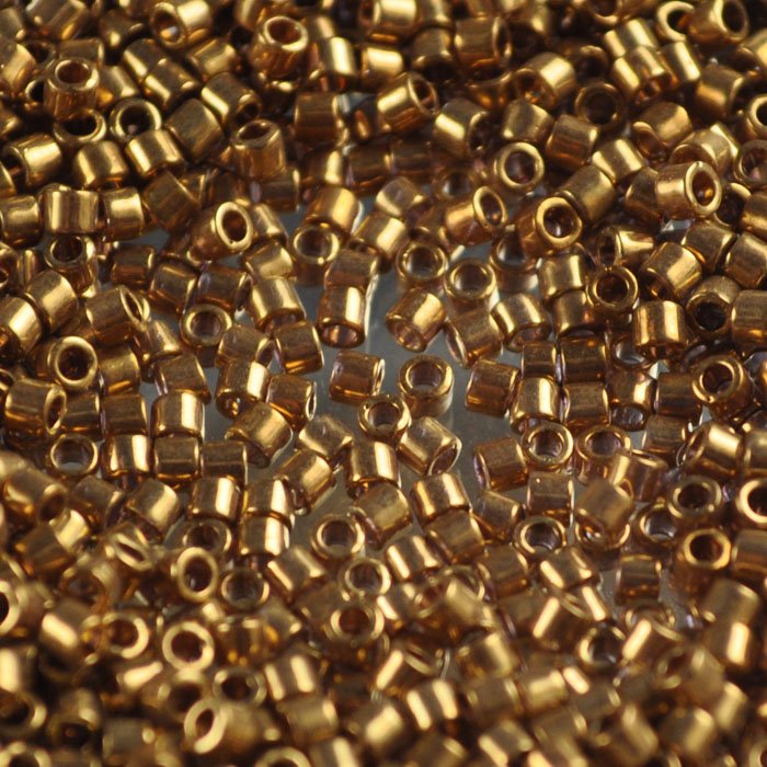 Delica Beads 10/0 - dbm0022Lb - Metallic Light Bronze 50g