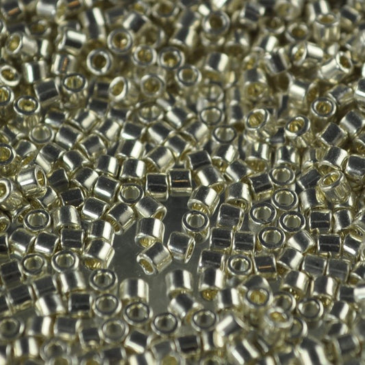 Delica Beads 10/0 - dbm0035b - Galvanized Silver 50g