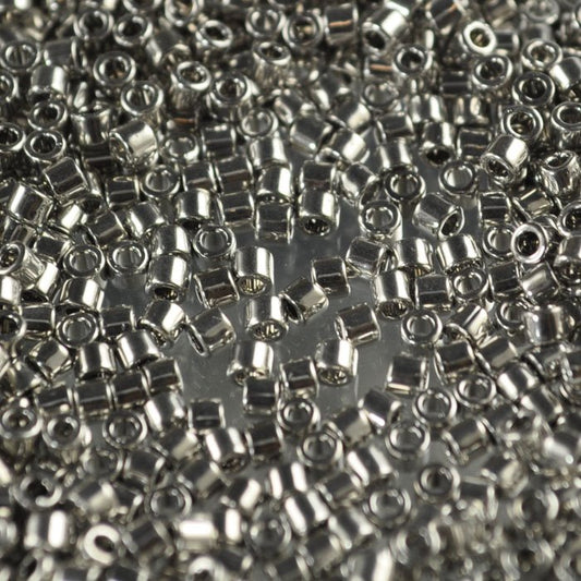 Delica 10/0 Beads - dbm0038 - Palladium Plated 2.5g