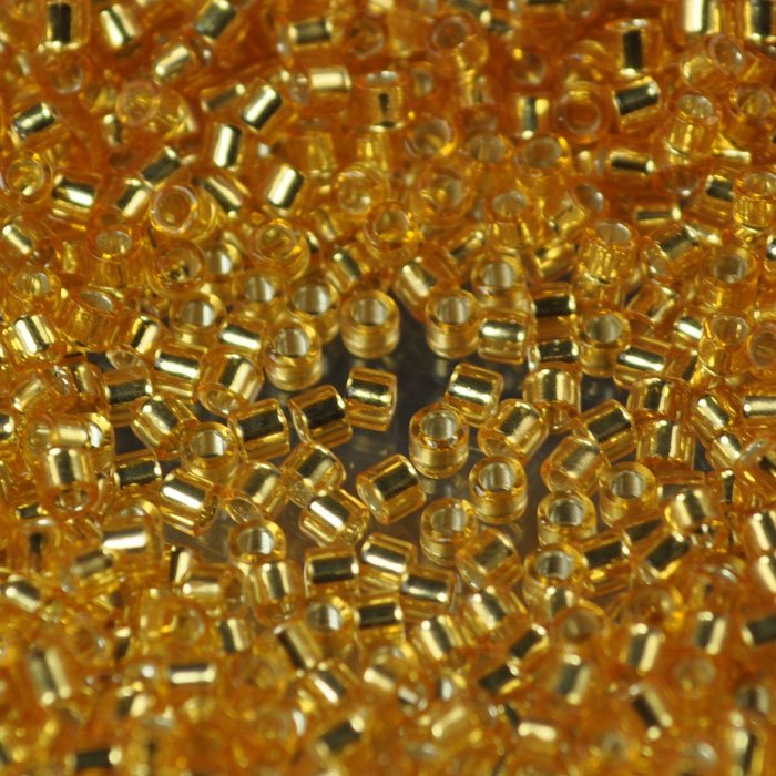 Delica Beads 10/0 - dbm0042b - Silver-Lined Gold 50g