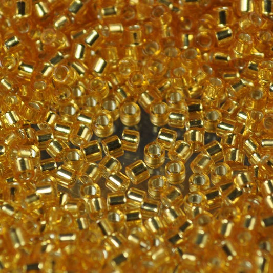 Delica Beads 10/0 - dbm0042b - Silver-Lined Gold 50g