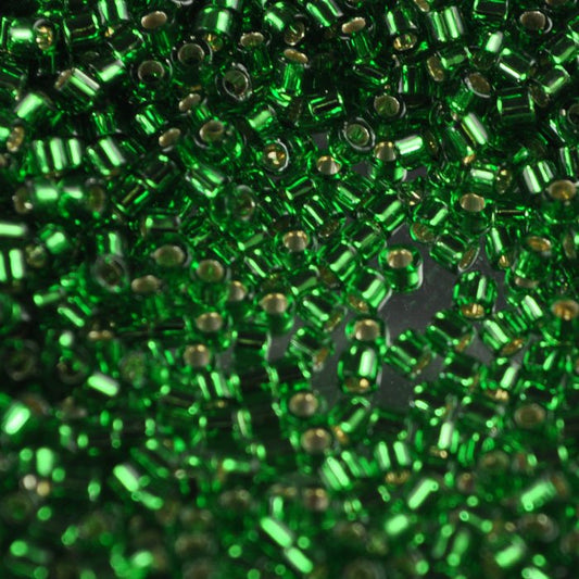 Delica 10/0 Beads - dbm0046 - Silver-Lined Light Emerald Green 7.25g