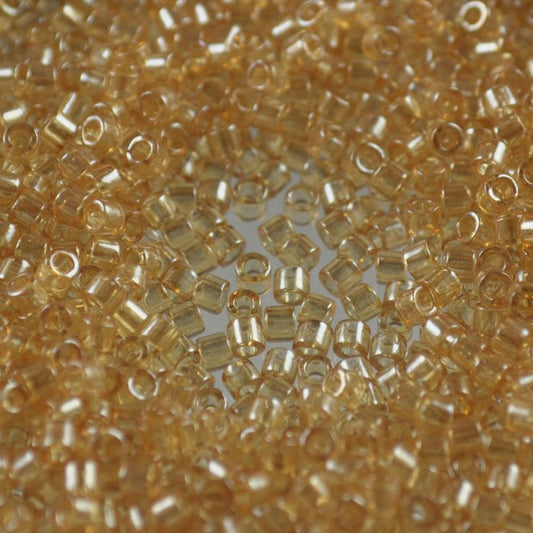 Delica 10/0 Beads - dbm0101 - Light Smokey Topaz Gold Lustre 7.5g