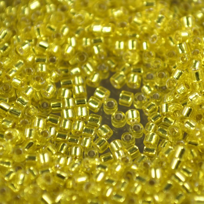 Delica 10/0 Beads - dbm0145 - Silver Lined Yellow 7.5g