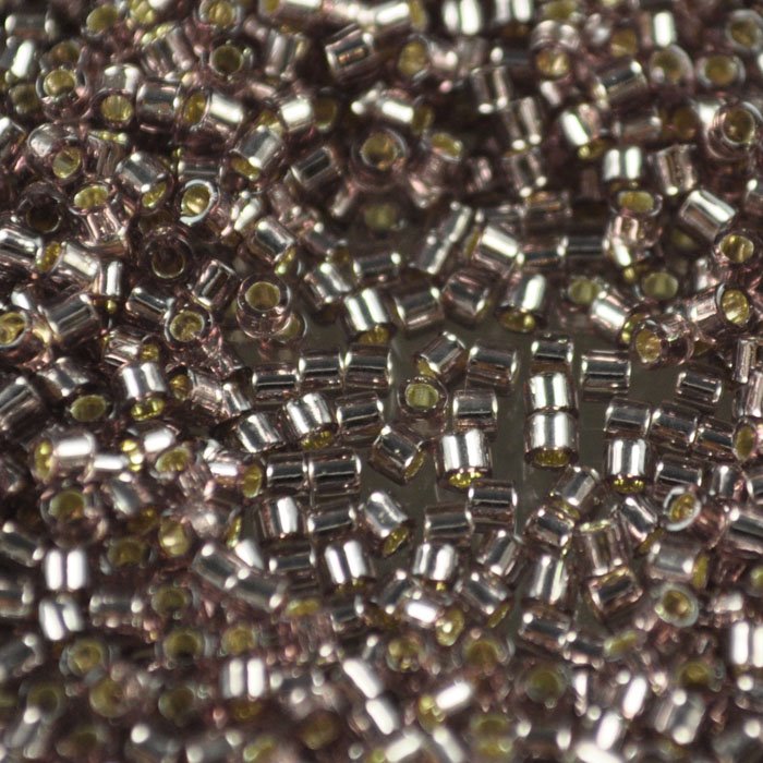 Delica 10/0 Beads - dbm0146 - Silver Lined Smokey Amethyst 7.2g