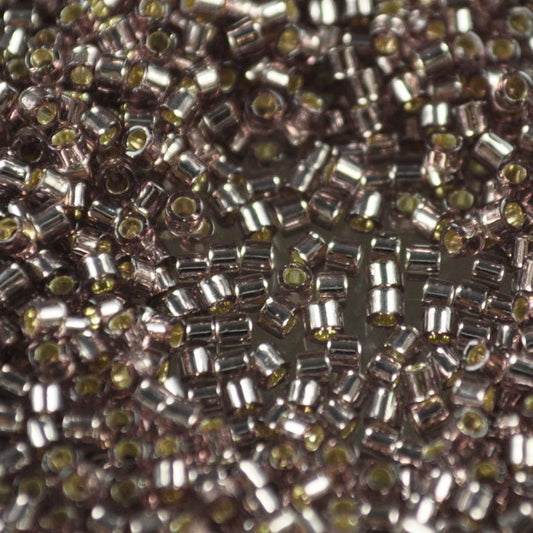 Delica Beads 10/0 - dbm0146b - Silver Lined Smokey Amethyst 50g